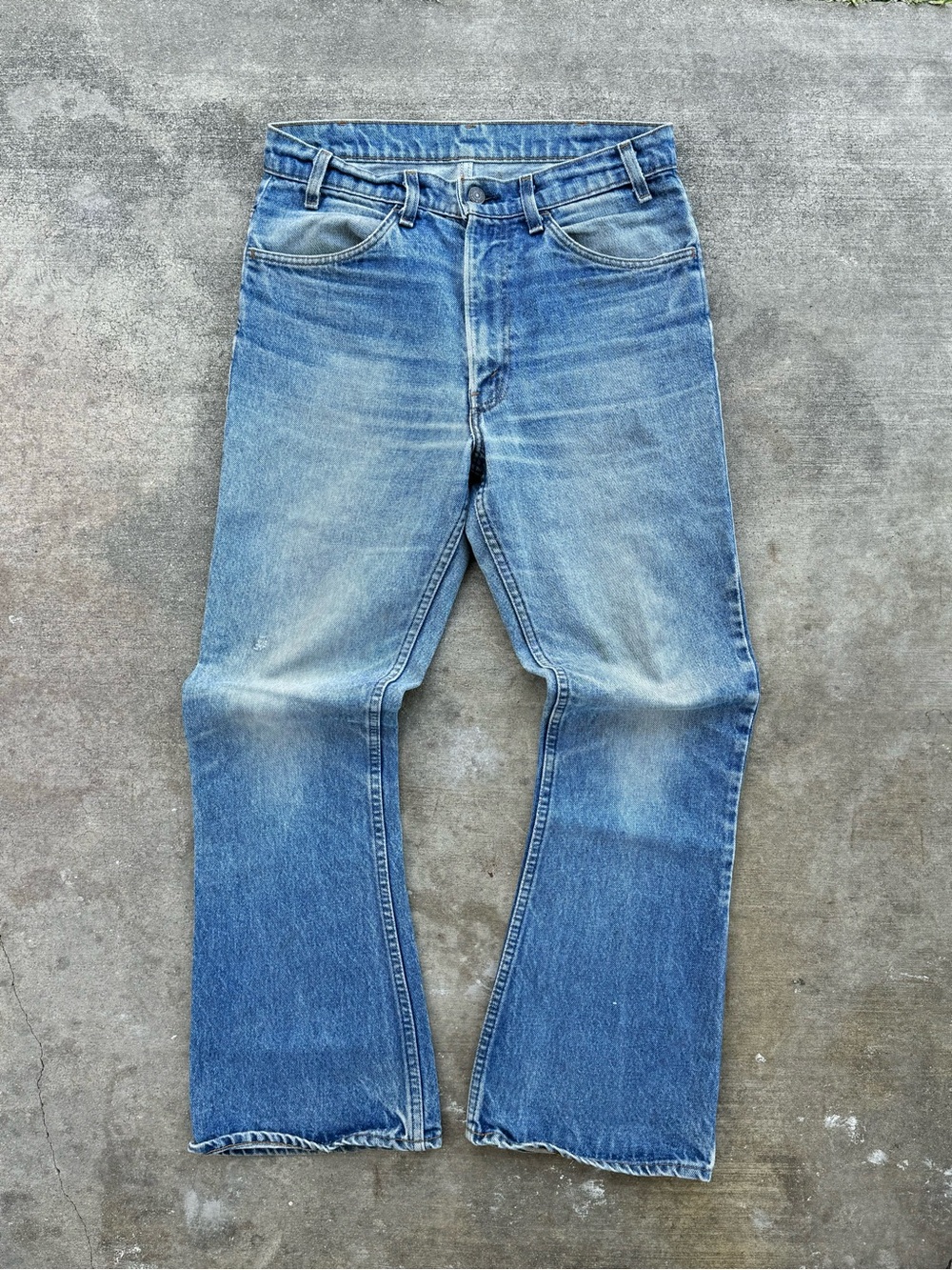Levi's Faded Blue Orange Tag Bootcut Jeans